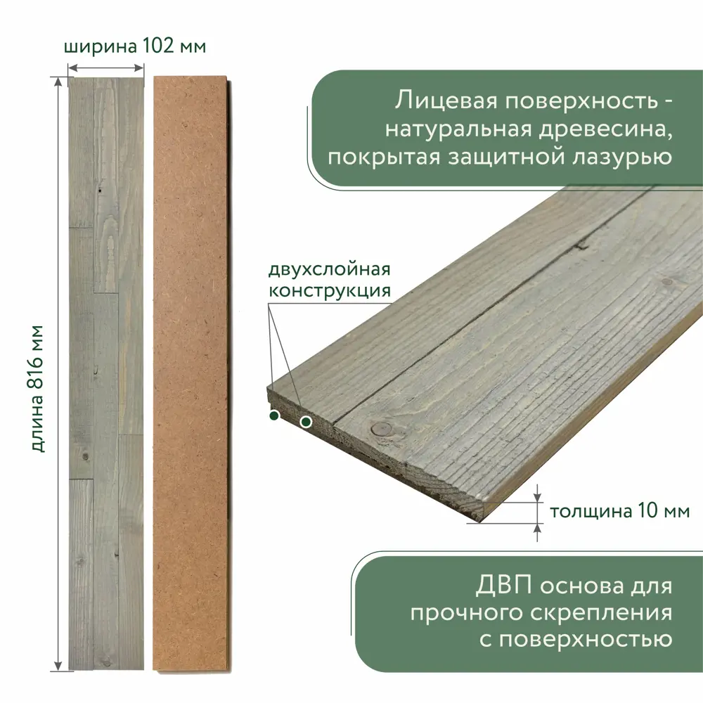 Фото 3 Стеновая панель 3D Art barn wood Кварц дымчатый кварц 816x102x10мм 1м² 12шт Фото 3 Стеновая панель 3D Art barn wood Кварц дымчатый кварц 816x102x10мм 1м² 12шт