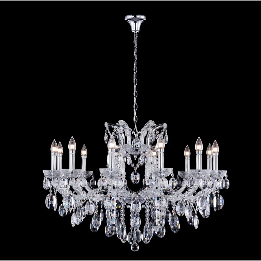 Фото Люстра подвесная Crystal lux Hollywood Cu_2010_312 12 лампа 19 м² цвет хром, прозрачный Фото Люстра подвесная Crystal lux Hollywood Cu_2010_312 12 лампа 19 м² цвет хром, прозрачный