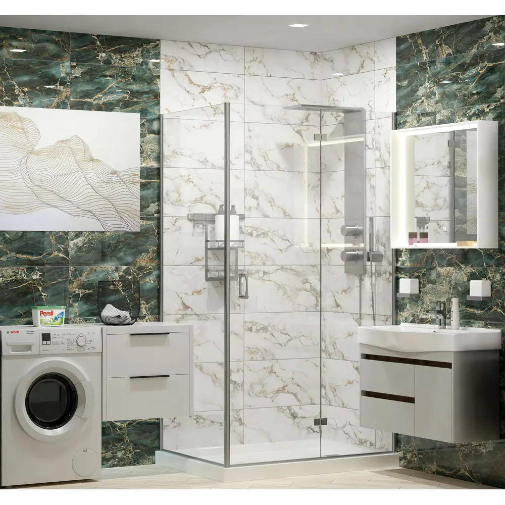 Фото 11 Настенная плитка Global tile Marigold_gt GT230VG 30x60см цвет белый