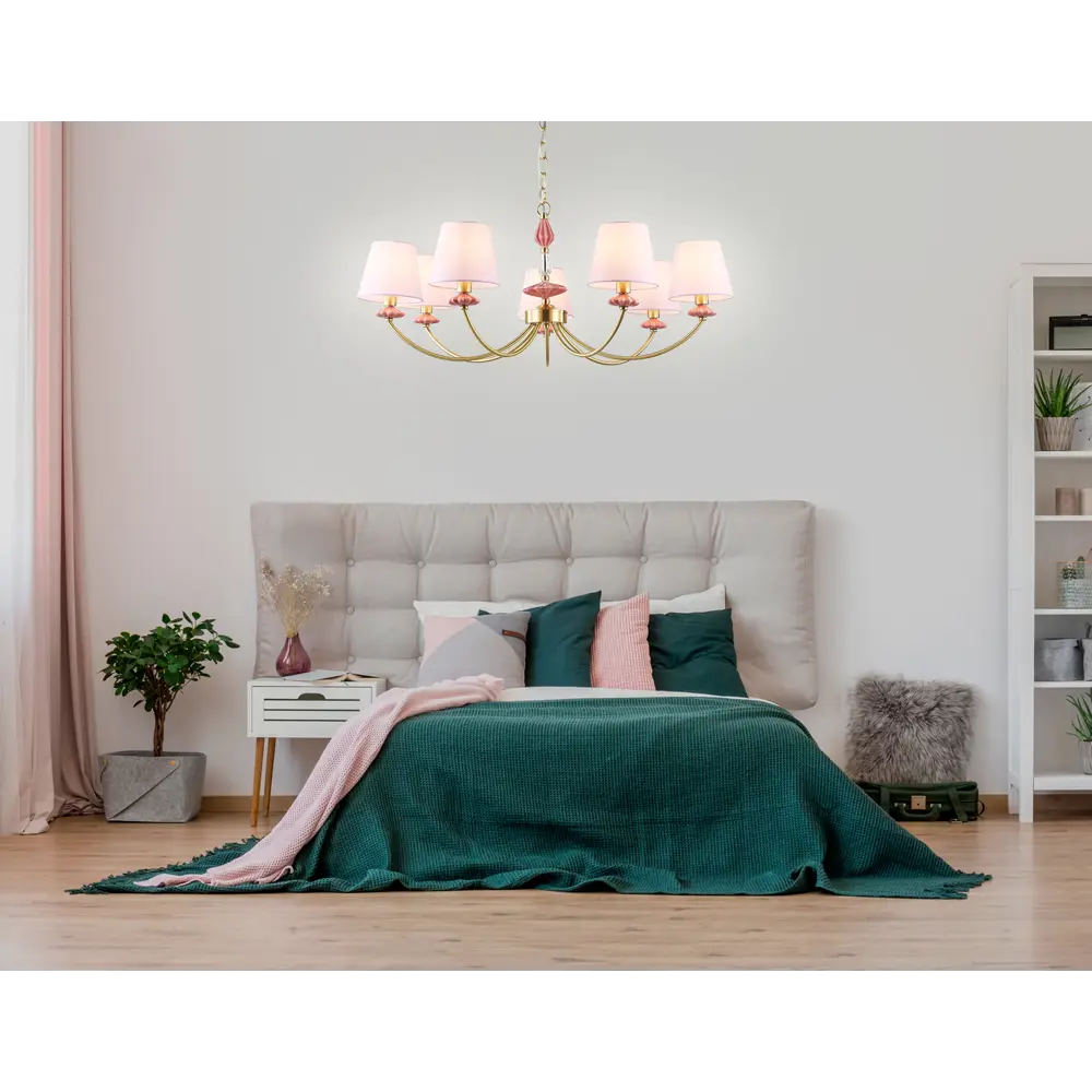 Фото 6 Люстра подвесная Ambrella light High light Lh75025 7 ламп 28 м² цвет золото, розовый