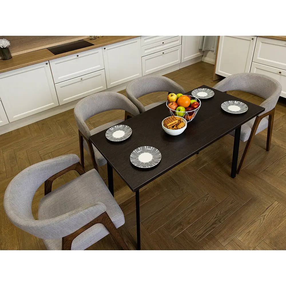 Фото Кухонный стол Diko Loft Delight Dining 140х70х75 см цвет венге Фото Кухонный стол Diko Loft Delight Dining 140х70х75 см цвет венге
