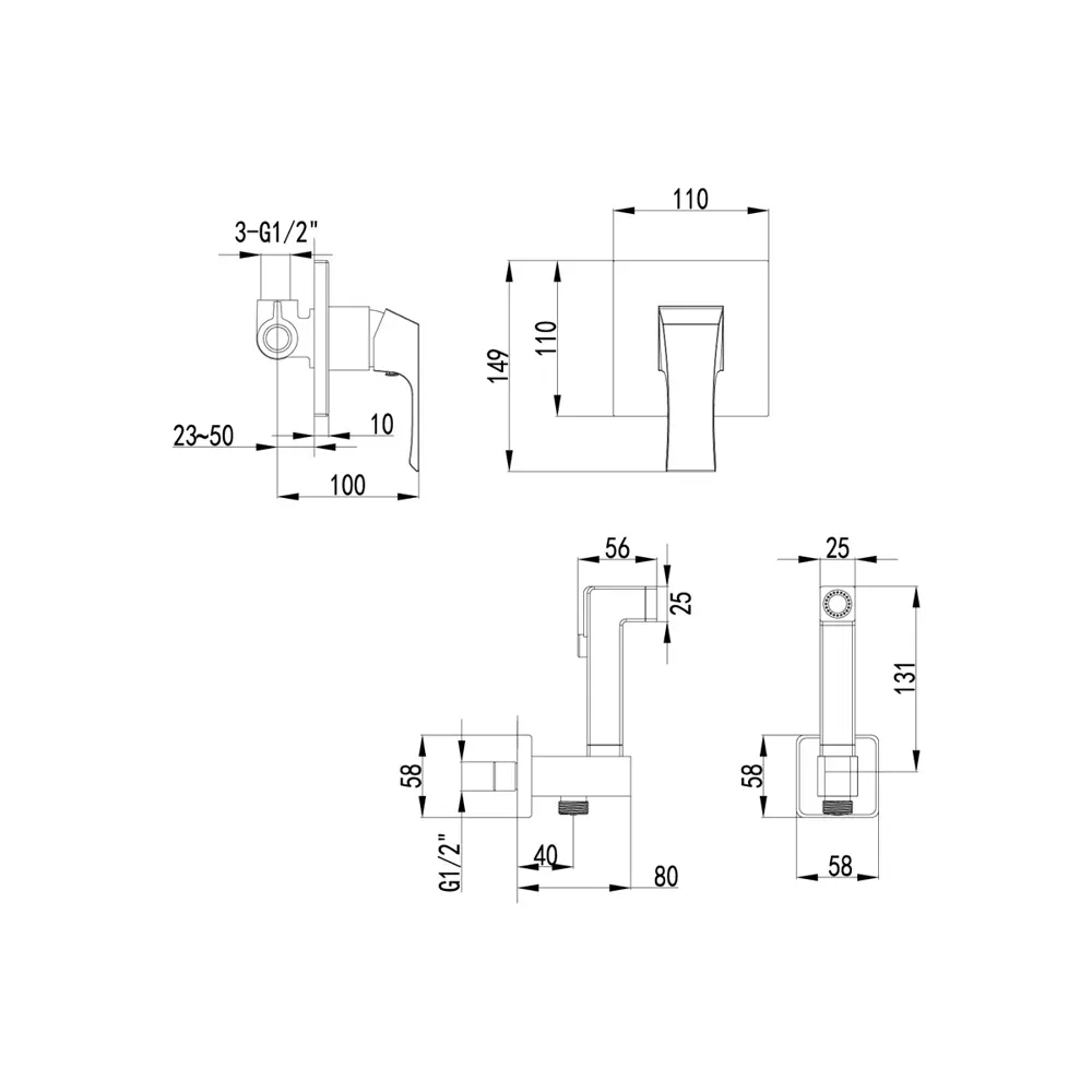 Фото 4 Гигиенический душ lemark Unit LM4519C Фото 4 Гигиенический душ lemark Unit LM4519C