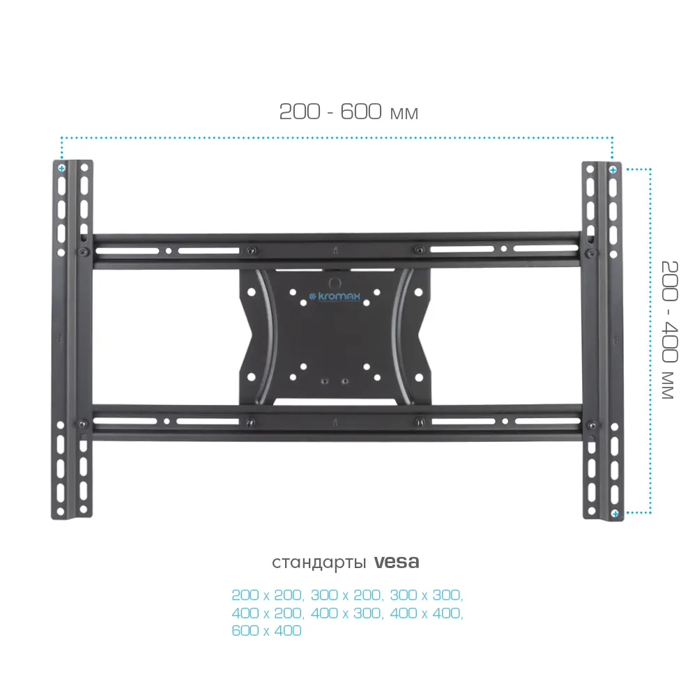 Фото 4 Кронштейн для TV Kromax COBRA-4 15"- 75" цвет черный Фото 4 Кронштейн для TV Kromax COBRA-4 15"- 75" цвет черный