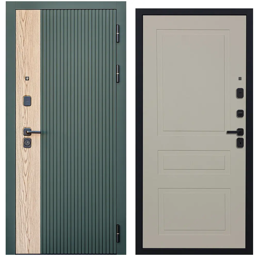 Фото Входная дверь Diva 74 правый 205x86см цвет дуб натуральный/алива софт/софт шампань н13 Фото Входная дверь Diva 74 правый 205x86см цвет дуб натуральный/алива софт/софт шампань н13