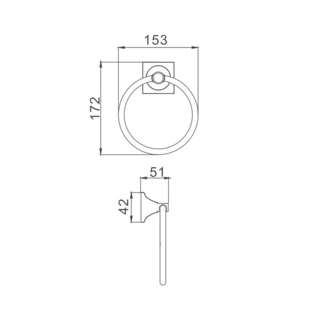 Фото 2 Полотенцедержатель Haiba HB8504 хром Фото 2 Полотенцедержатель Haiba HB8504 хром
