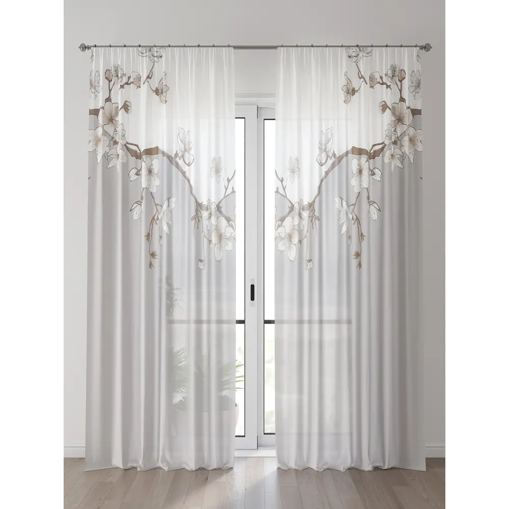 Фото Тюль Comfy Way Алоуна - 104 CW580104-240 150x240 см на шторной ленте цвет бежевый 2 шт Фото Тюль Comfy Way Алоуна - 104 CW580104-240 150x240 см на шторной ленте цвет бежевый 2 шт