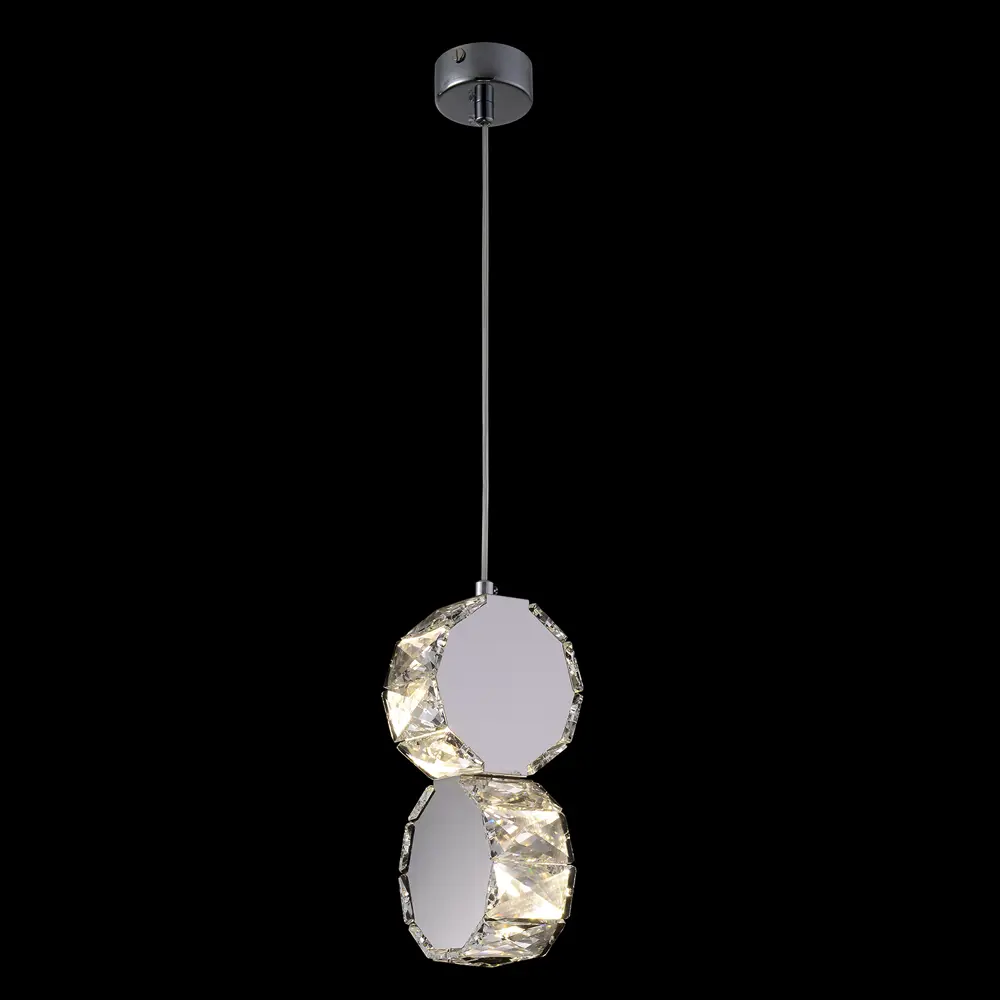 Фото 4 Светильник подвесной Crystal Lux Beso sp2 2 лампы 3 м² цвет хром Фото 4 Светильник подвесной Crystal Lux Beso sp2 2 лампы 3 м² цвет хром