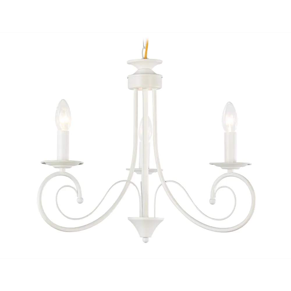 Фото Люстра подвесная Ambrella Light Traditional Ambr_tr9605 3 лампы 4.71 м² цвет белый/белый матовый Фото Люстра подвесная Ambrella Light Traditional Ambr_tr9605 3 лампы 4.71 м² цвет белый/белый матовый