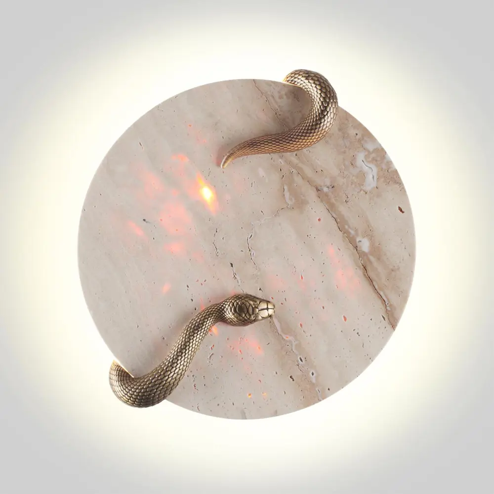 Фото 3 Настенный светильник светодиодный Odeon Light Snake OD_7033_10WL теплый белый свет цвет бежевый/латунь Фото 3 Настенный светильник светодиодный Odeon Light Snake OD_7033_10WL теплый белый свет цвет бежевый/латунь
