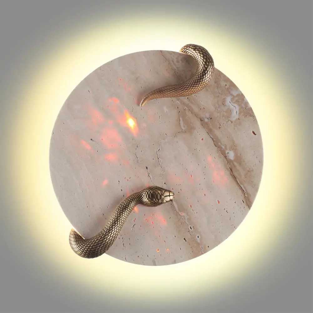 Фото 4 Настенный светильник светодиодный Odeon Light Snake OD_7033_10WL теплый белый свет цвет бежевый/латунь Фото 4 Настенный светильник светодиодный Odeon Light Snake OD_7033_10WL теплый белый свет цвет бежевый/латунь