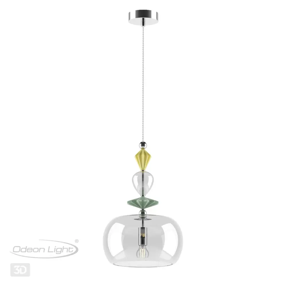 Фото Светильник подвесной Odeon Light Classic Od_4893_1a 1 лампа 3 м² цвет хром Фото Светильник подвесной Odeon Light Classic Od_4893_1a 1 лампа 3 м² цвет хром