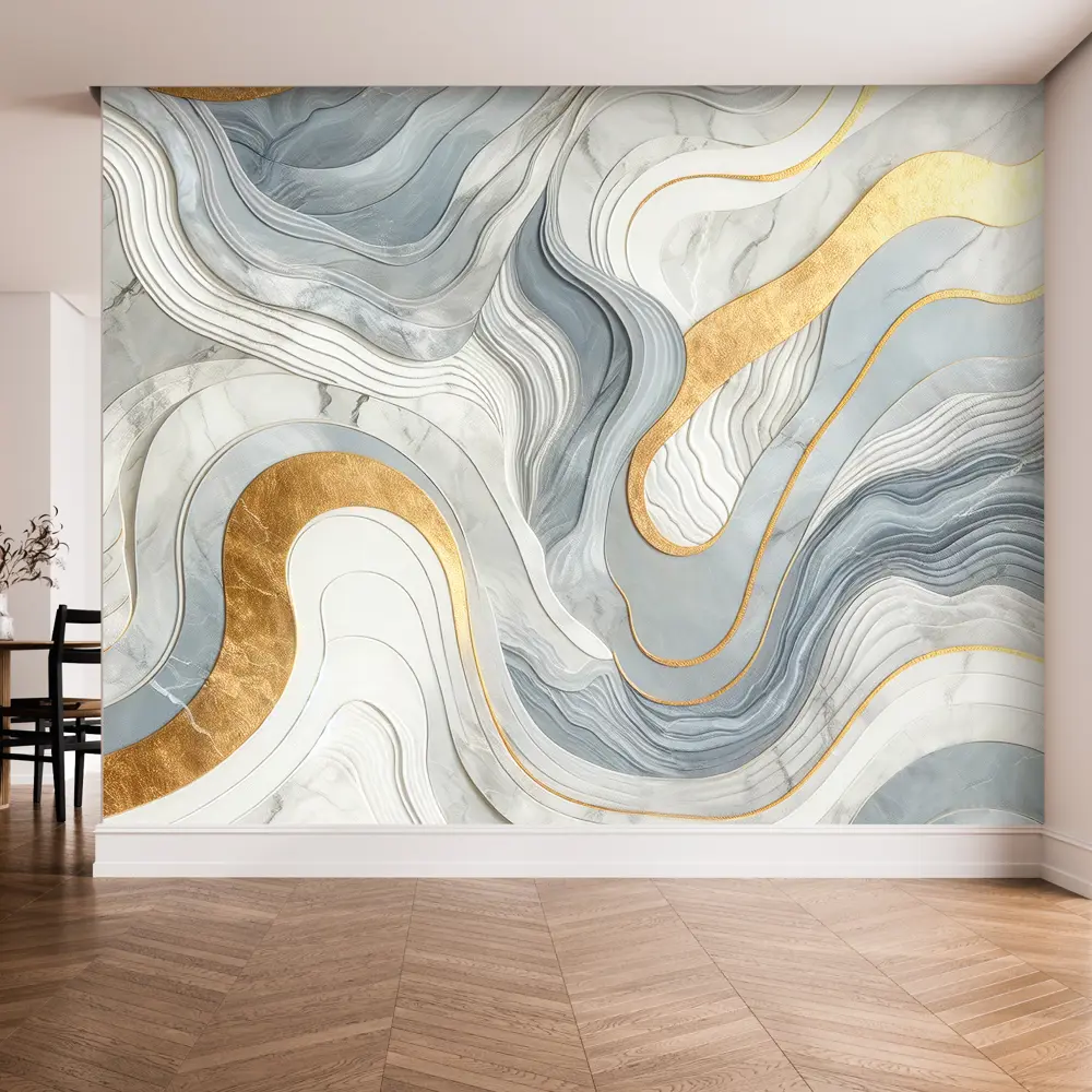 Фото 3 Фотообои Postermarket Голубые флюиды 300x270 см WM-528 Фото 3 Фотообои Postermarket Голубые флюиды 300x270 см WM-528