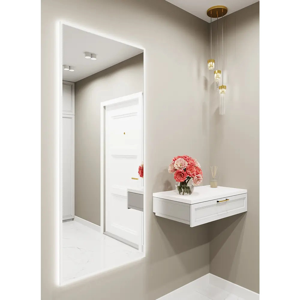 Фото 3 Зеркало со встроенной подсветкой One mirror 17070бсх 70x170 см Фото 3 Зеркало со встроенной подсветкой One mirror 17070бсх 70x170 см