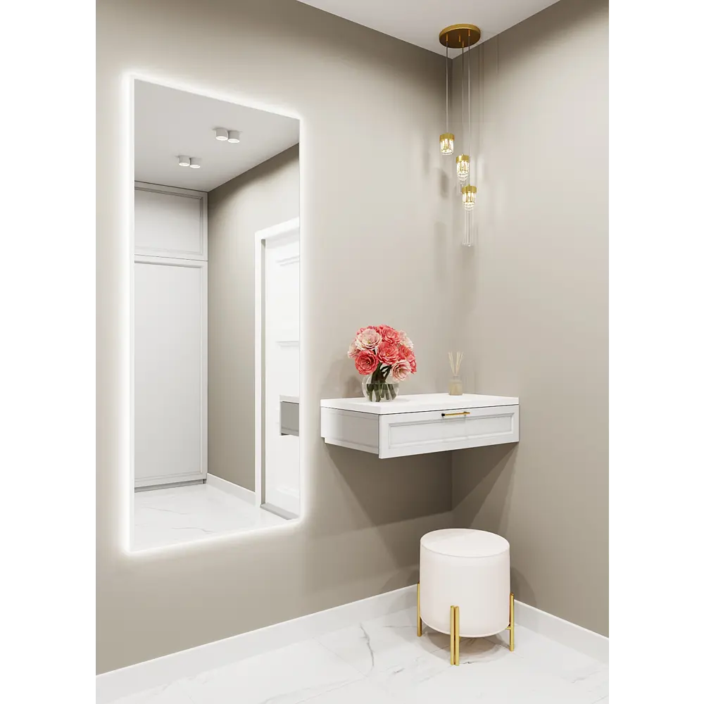 Фото 4 Зеркало со встроенной подсветкой One mirror 17070бсх 70x170 см Фото 4 Зеркало со встроенной подсветкой One mirror 17070бсх 70x170 см
