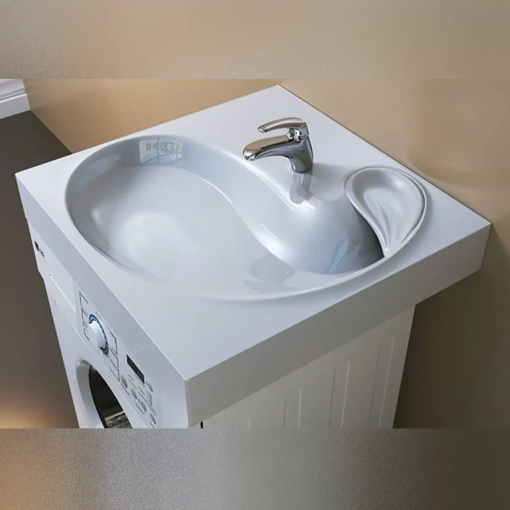 Фото 6 Раковина Teymi Satu 60x60 60.7см цвет белый Фото 6 Раковина Teymi Satu 60x60 60.7см цвет белый