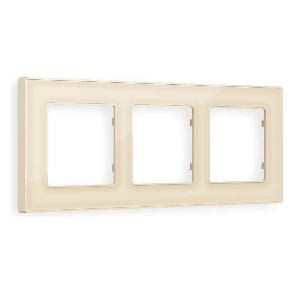 Фото Рамка для розеток и выключателей Ambrella volt Alfa Arctic AF580303 3 поста цвет бежевый Фото Рамка для розеток и выключателей Ambrella volt Alfa Arctic AF580303 3 поста цвет бежевый
