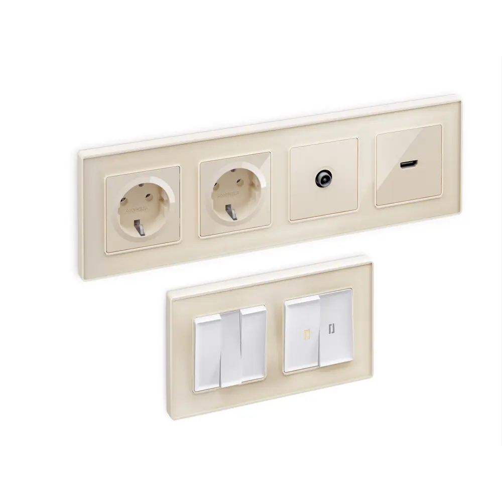 Фото 4 Рамка для розеток и выключателей Ambrella volt Alfa Arctic AF580303 3 поста цвет бежевый Фото 4 Рамка для розеток и выключателей Ambrella volt Alfa Arctic AF580303 3 поста цвет бежевый