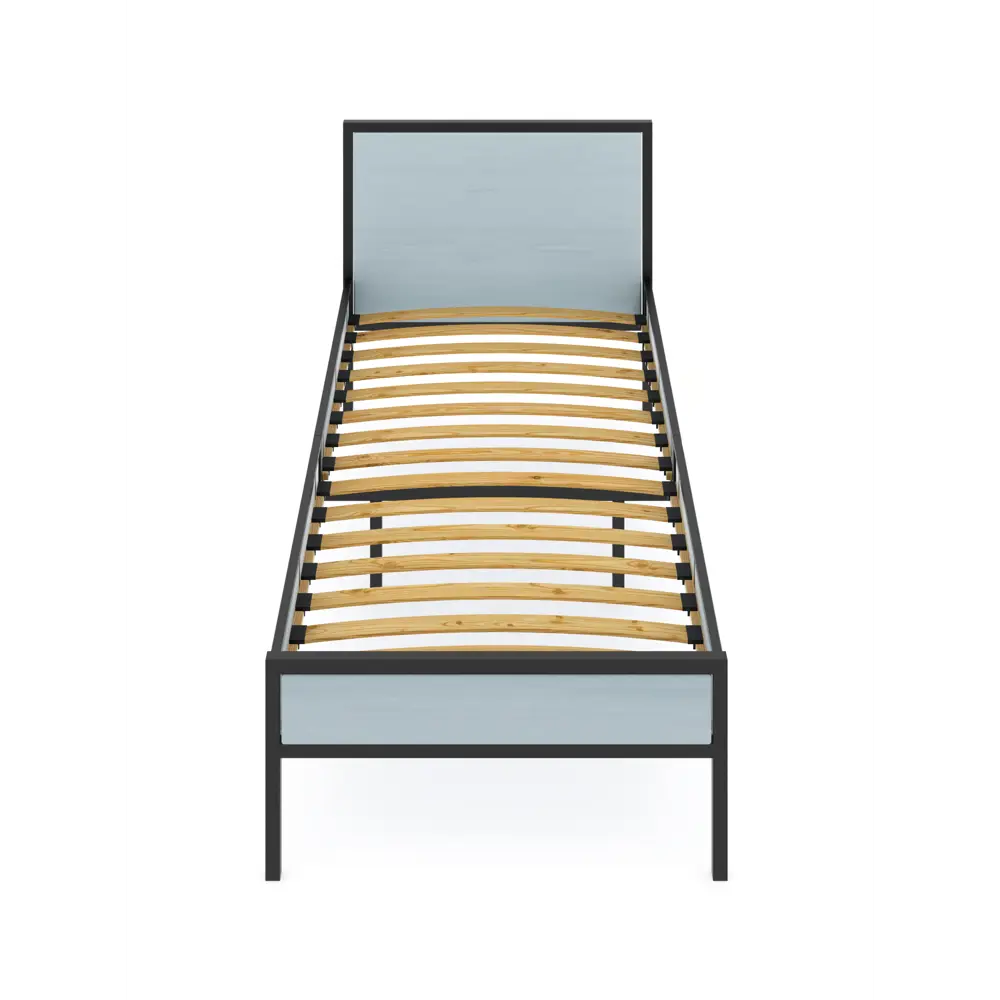 Фото 2 Кровать Solarius kr90loft-gol-black-orto 95 x 90 x 206 см сосна цвет голубой, черный Фото 2 Кровать Solarius kr90loft-gol-black-orto 95 x 90 x 206 см сосна цвет голубой, черный