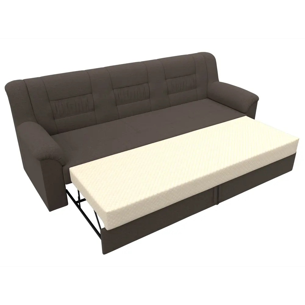 Фото 7 Диван прямой Карелия Лига диванов 122614 236x90x88 см рогожка цвет амур 05 коричневый