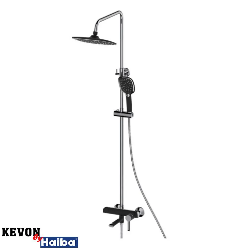 Фото Душевая система KEVON KVHB24805-7 цвет черный Фото Душевая система KEVON KVHB24805-7 цвет черный