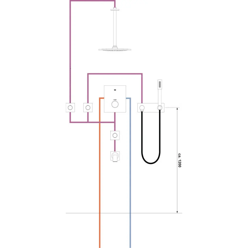 Фото 4 Лейка верхнего душа встраиваемый Grohe Rainshower F-Series 27271000 хром
