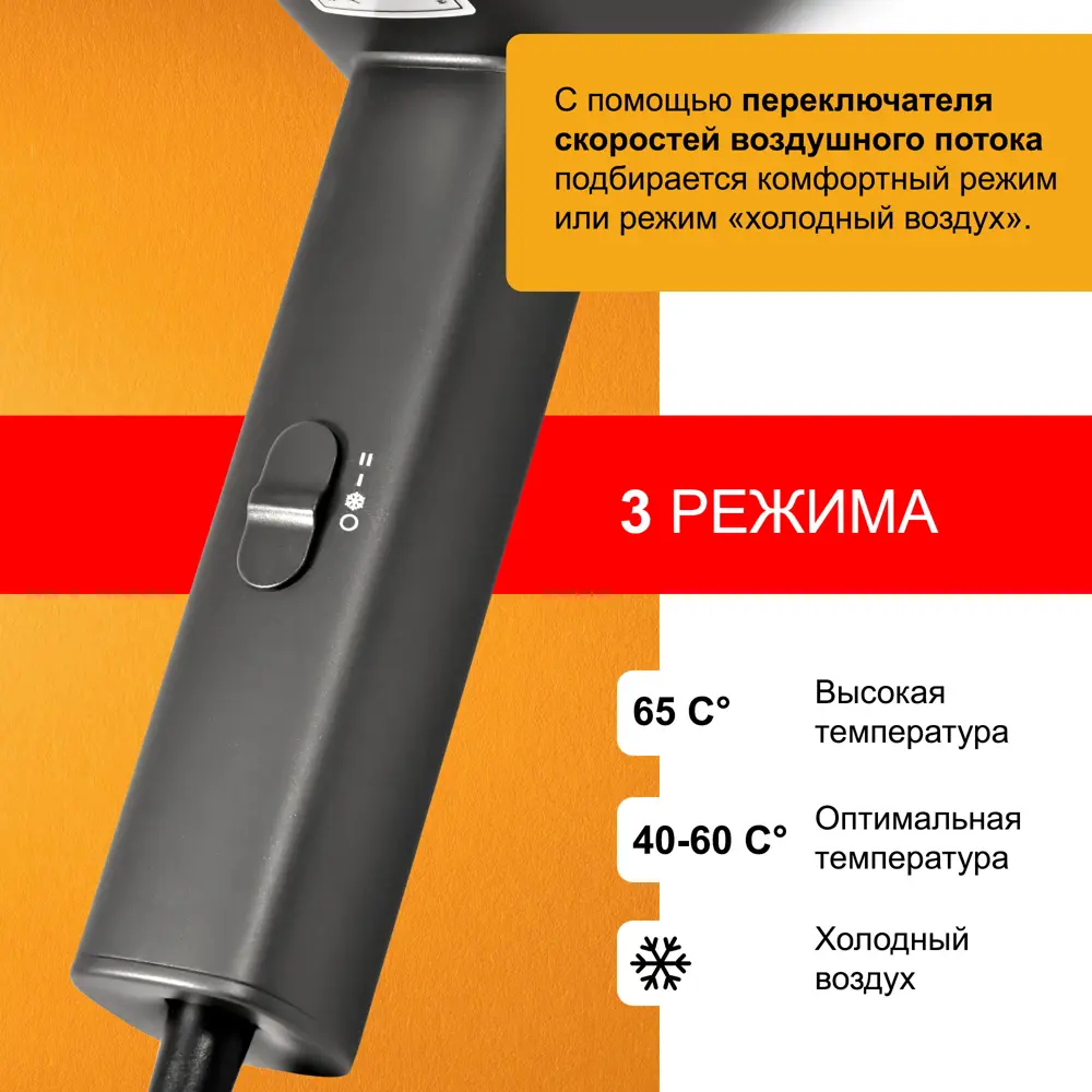 Фото 3 Фен для волос настенный Puff-1601Gr 1405.011 серый матовый Фото 3 Фен для волос настенный Puff-1601Gr 1405.011 серый матовый