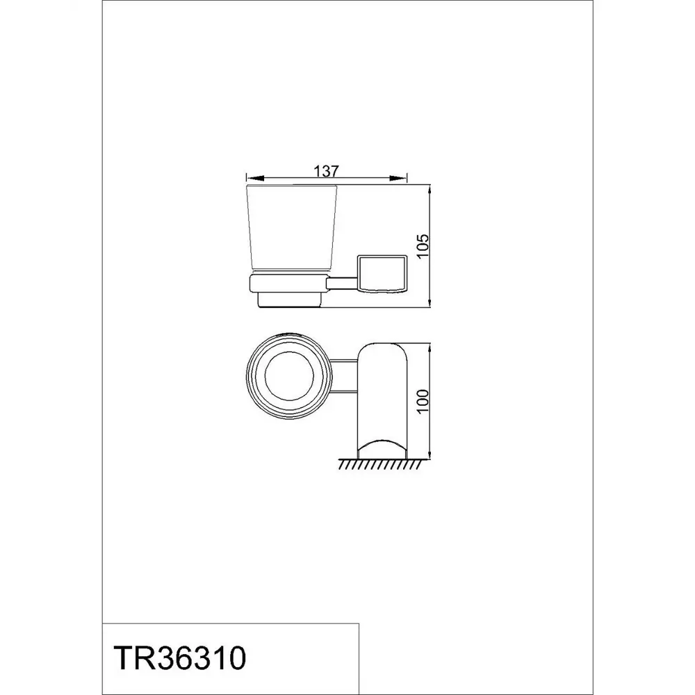 Фото 2 Стакан для зубных щеток Rush TR36310 латунь цвет хром Фото 2 Стакан для зубных щеток Rush TR36310 латунь цвет хром