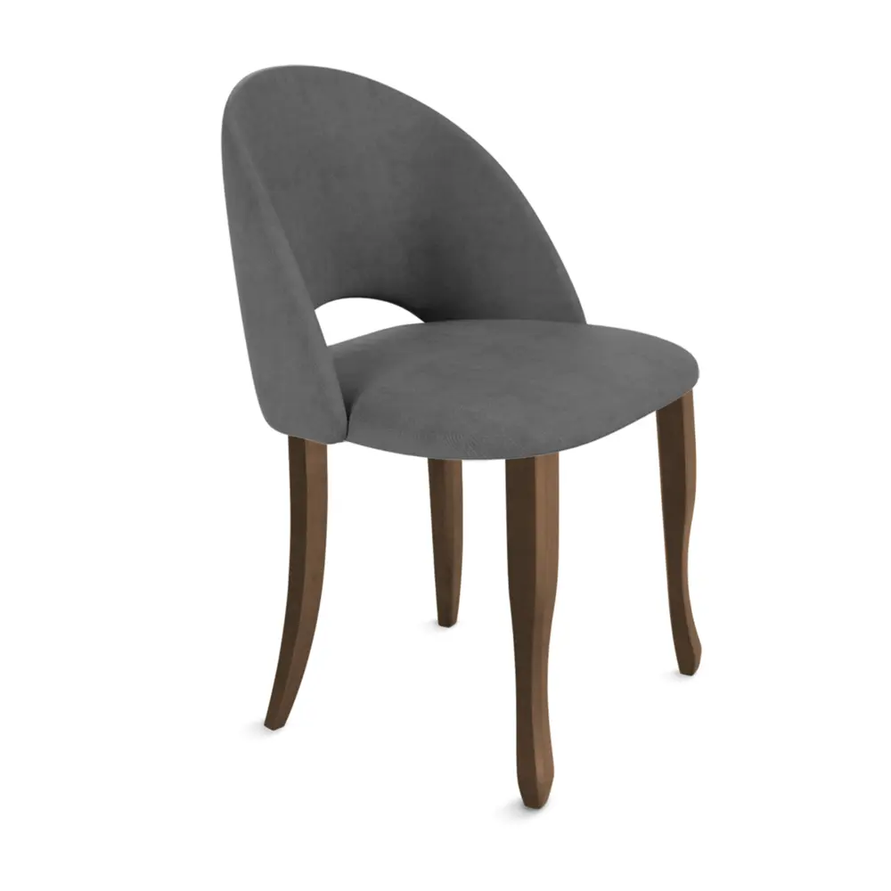 Фото Стул Sheffilton 7237453401 49x78.5x53 см велюр цвет Серый Фото Стул Sheffilton 7237453401 49x78.5x53 см велюр цвет Серый