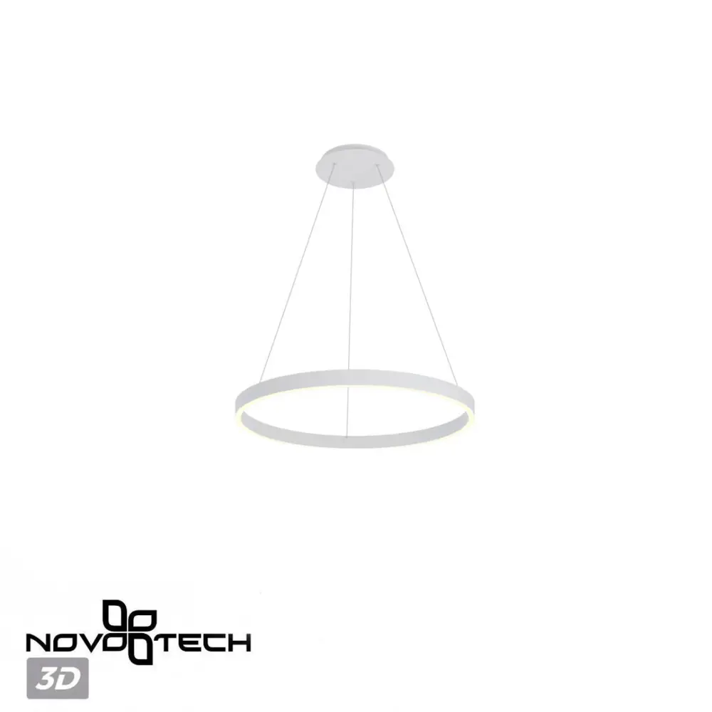 Фото 5 Светильник подвесной светодиодный Novotech Sotto с пультом управления 14 м² регулируемый белый свет цвет белый Фото 5 Светильник подвесной светодиодный Novotech Sotto с пультом управления 14 м² регулируемый белый свет цвет белый