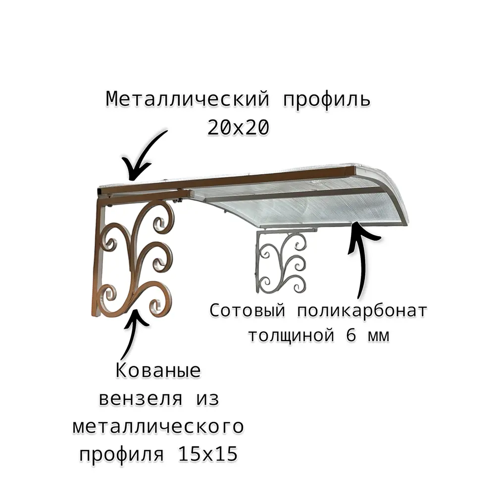 Фото 2 Козырек Artcore YS46WP 80х37х115см белый/прозрачный Фото 2 Козырек Artcore YS46WP 80х37х115см белый/прозрачный
