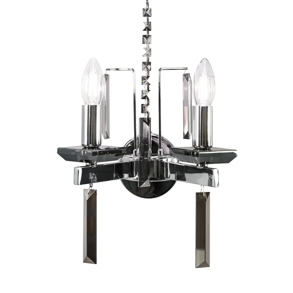 Фото Настенный светильник Crystal Lux Marron ap2 цвет хром Фото Настенный светильник Crystal Lux Marron ap2 цвет хром