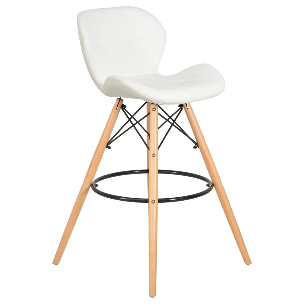 Фото 4 Комплект барных стульев 2 шт Dobrin Butterfly 54x98x54 см цвет белый