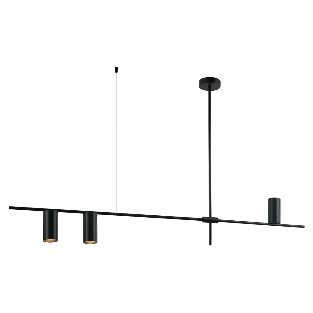 Фото Люстра подвесная светодиодная Kink light Рия 07621-3.19 15 м² нейтральный белый свет цвет черный Фото Люстра подвесная светодиодная Kink light Рия 07621-3.19 15 м² нейтральный белый свет цвет черный
