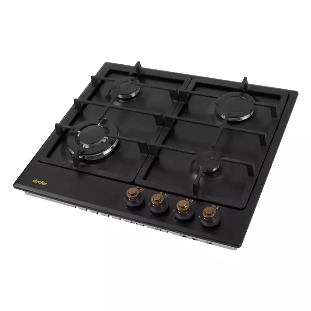 Фото 8 Газовая варочная панель Simfer H 60 V 41 L 517 58 см 4 конфорки цвет антрацит