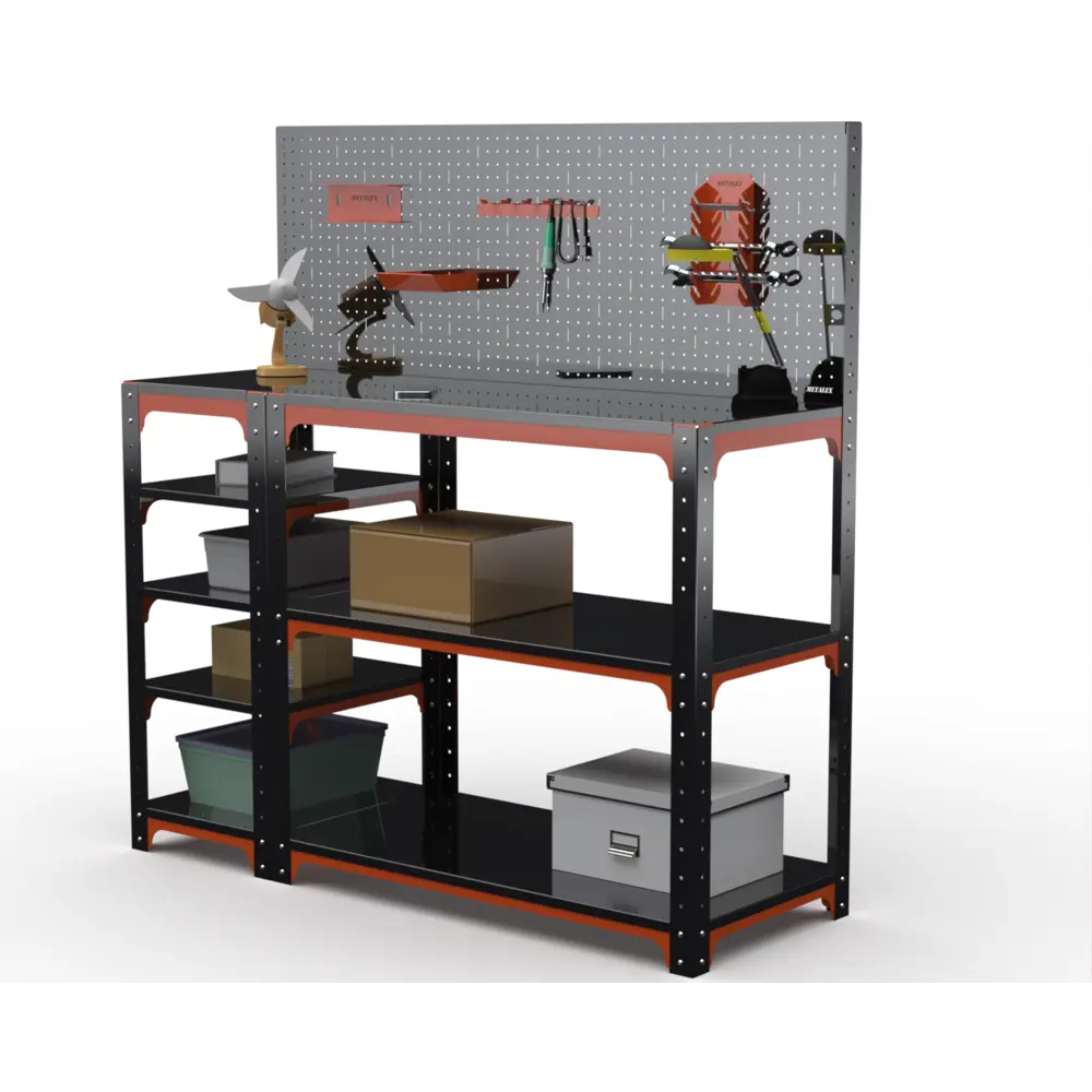 Фото 2 Стол-верстак Metalex Kit 204573 950x1800x600 мм, максимальная нагрузка до 260 кг