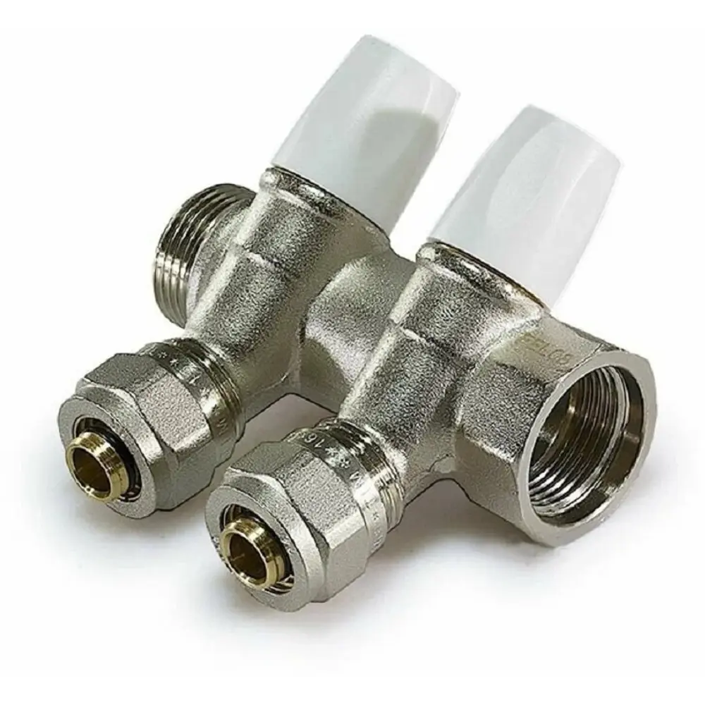 Фото Коллектор регулирующий Tim MR135N-3/4-C-2 3/4"x3/4" евроконус 2 выхода латунь Фото Коллектор регулирующий Tim MR135N-3/4-C-2 3/4"x3/4" евроконус 2 выхода латунь