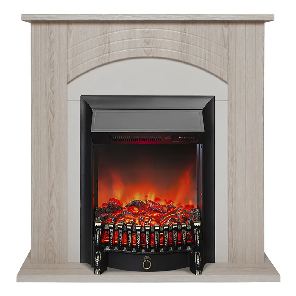 Фото Каминокомплект Realflame Santana STD LO-F111 с очагом Fobos Lux BL 750Вт светлый дуб Фото Каминокомплект Realflame Santana STD LO-F111 с очагом Fobos Lux BL 750Вт светлый дуб