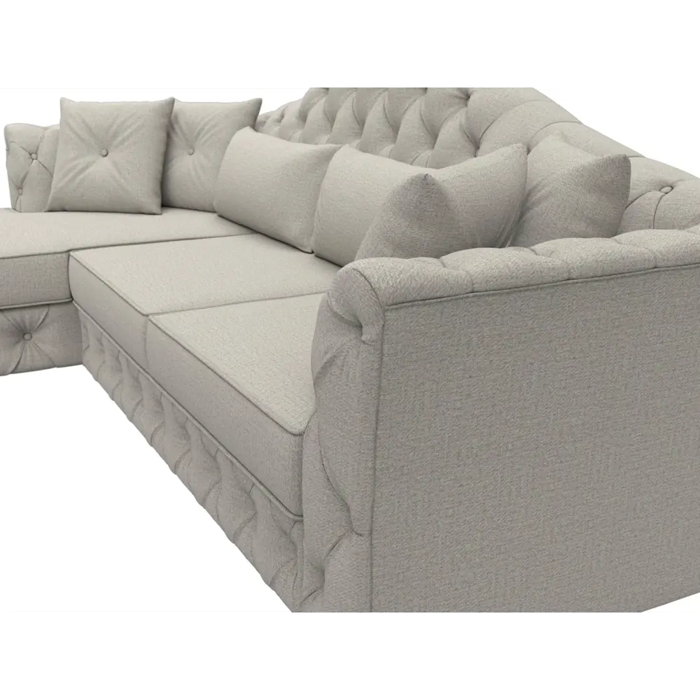 Фото 3 Диван угловой Артис левый угол Лига диванов 122769L 250x97x181 см рогожка цвет амур 02 бежевый Фото 3 Диван угловой Артис левый угол Лига диванов 122769L 250x97x181 см рогожка цвет амур 02 бежевый