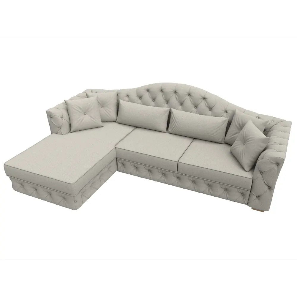 Фото 6 Диван угловой Артис левый угол Лига диванов 122769L 250x97x181 см рогожка цвет амур 02 бежевый Фото 6 Диван угловой Артис левый угол Лига диванов 122769L 250x97x181 см рогожка цвет амур 02 бежевый