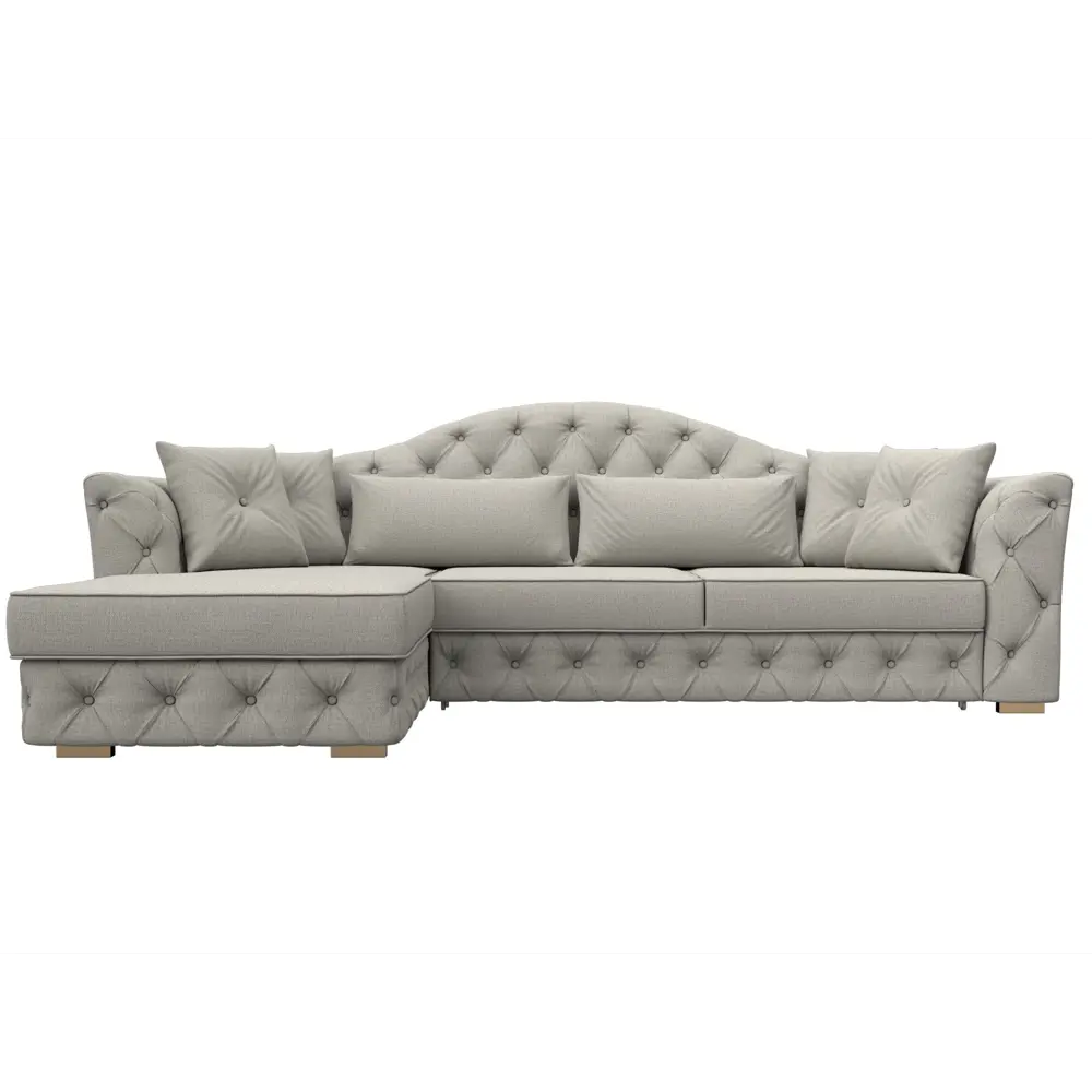 Фото 2 Диван угловой Артис левый угол Лига диванов 122769L 250x97x181 см рогожка цвет амур 02 бежевый Фото 2 Диван угловой Артис левый угол Лига диванов 122769L 250x97x181 см рогожка цвет амур 02 бежевый