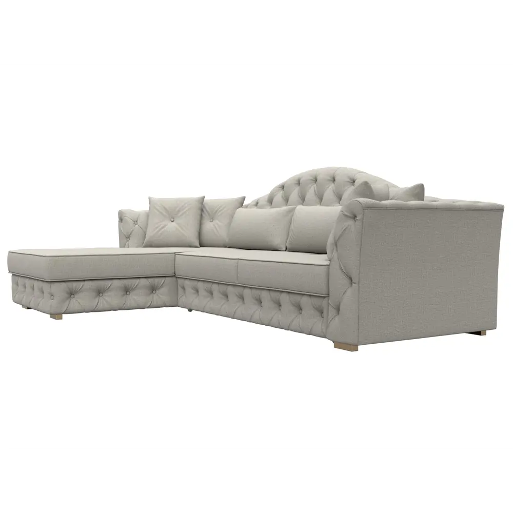 Фото 4 Диван угловой Артис левый угол Лига диванов 122769L 250x97x181 см рогожка цвет амур 02 бежевый Фото 4 Диван угловой Артис левый угол Лига диванов 122769L 250x97x181 см рогожка цвет амур 02 бежевый