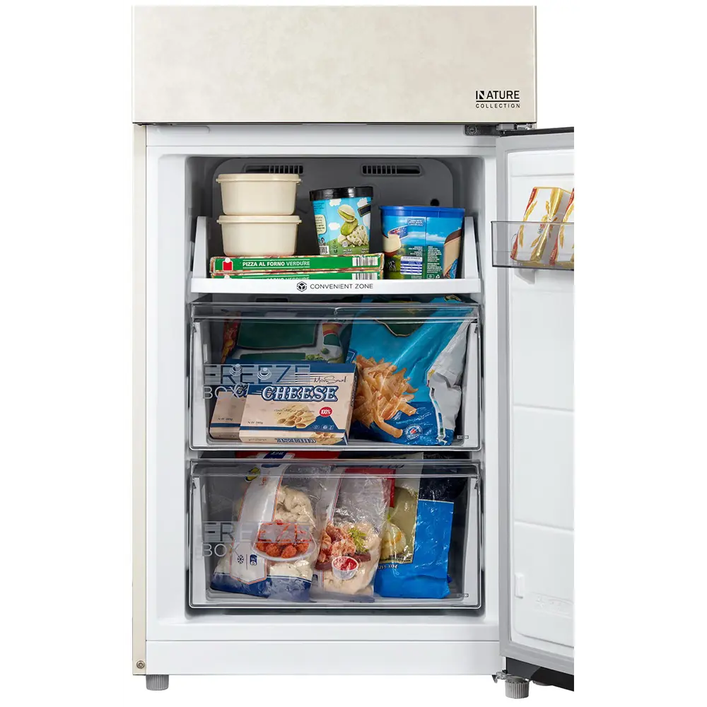 Фото 8 Отдельностоящий холодильник Midea MDRB470MGF33O 59.5x185 см цвет бежевый