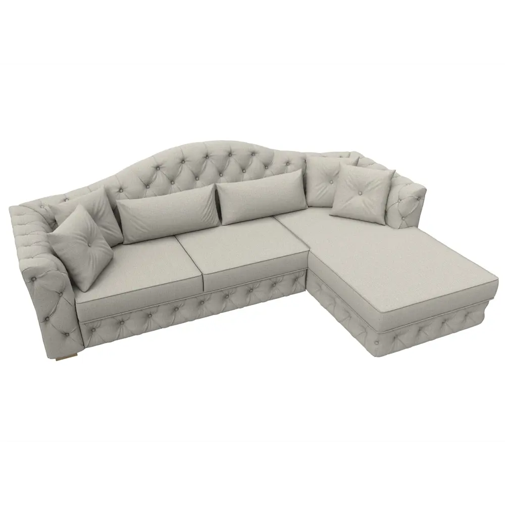 Фото 6 Диван угловой Артис правый угол Лига диванов 122769 250x97x181 см рогожка цвет амур 02 бежевый