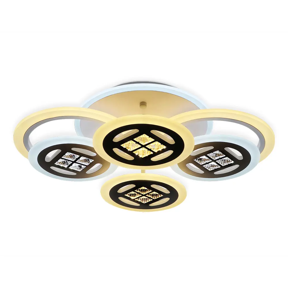 Фото 2 Люстра потолочная светодиодная Ambrella Light AMBR_FA2951 Ice с пультом управления 20 м² регулируемый белый свет цвет белый Фото 2 Люстра потолочная светодиодная Ambrella Light AMBR_FA2951 Ice с пультом управления 20 м² регулируемый белый свет цвет белый