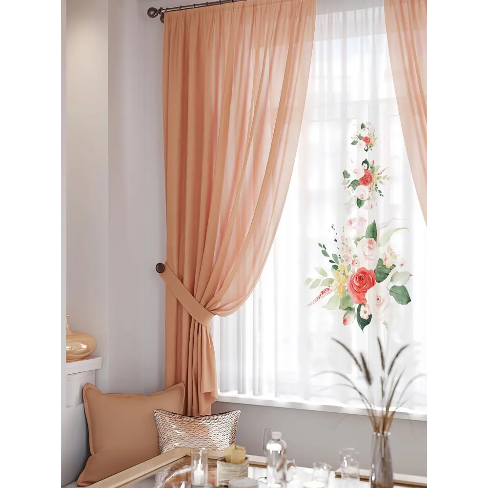 Фото 2 Тюль Helga TD-550331 на шторной ленте 300x180 см цвет разноцветный Фото 2 Тюль Helga TD-550331 на шторной ленте 300x180 см цвет разноцветный