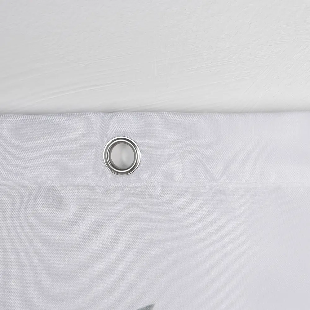 Фото 3 Шторка для ванной комнаты Доляна 7620374 180x180см цвет белый