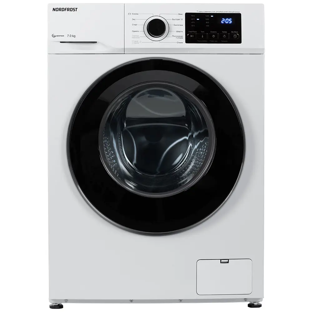 Фото Стиральная машина Nordfrost I-Wsq4 7140 W 59.50x85x48 см 7 кг цвет белый Фото Стиральная машина Nordfrost I-Wsq4 7140 W 59.50x85x48 см 7 кг цвет белый