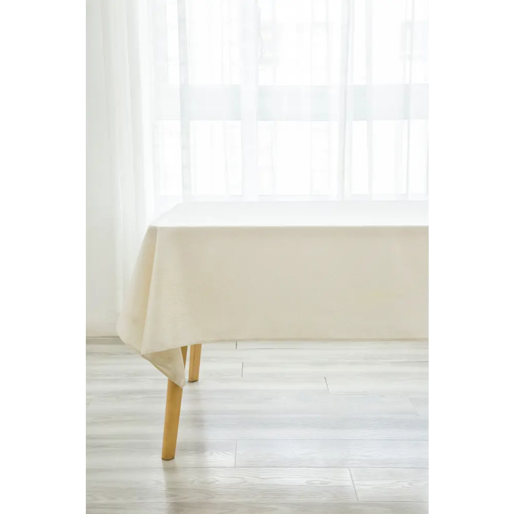 Фото Скатерть на стол Arya home Selesta прямоугольная 160x220 см цвет экрю Фото Скатерть на стол Arya home Selesta прямоугольная 160x220 см цвет экрю