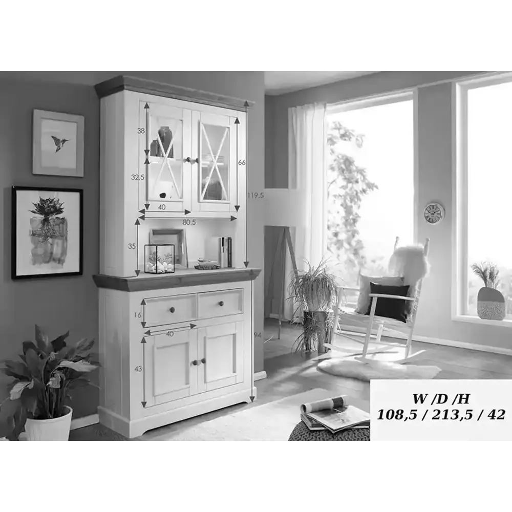 Фото 3 Комод Дом мебели из сосны Ут000007026 2 ящика 108.6х42х94 см массив сосны цвет серый/бейц-масло Фото 3 Комод Дом мебели из сосны Ут000007026 2 ящика 108.6х42х94 см массив сосны цвет серый/бейц-масло