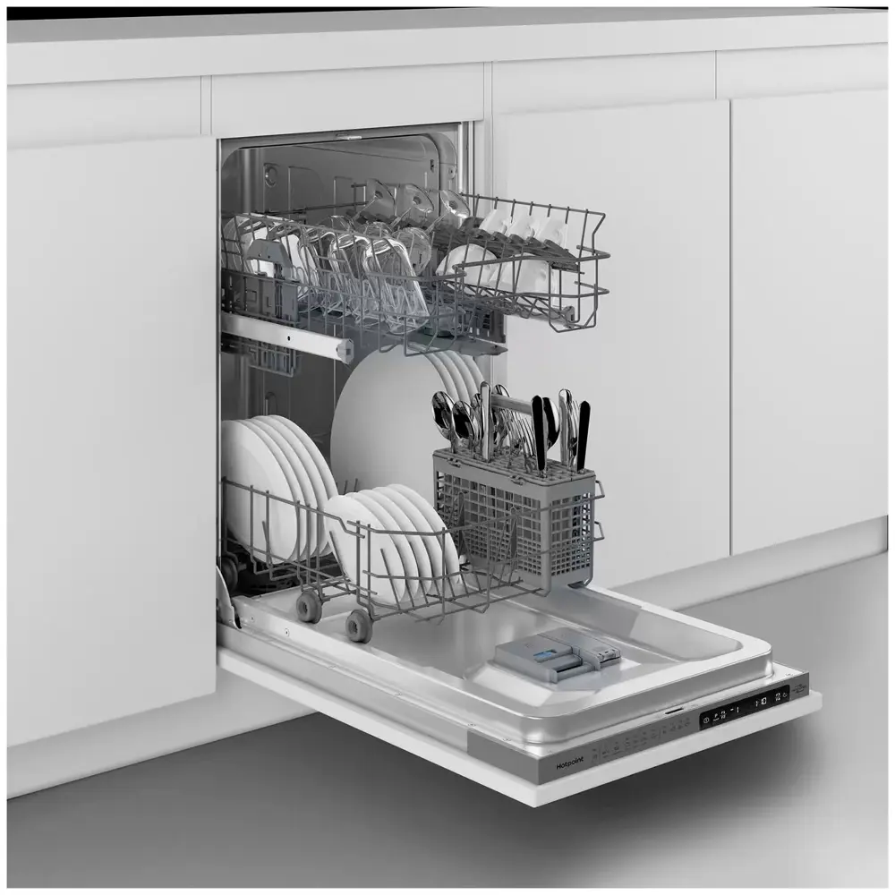Фото 3 Встраиваемая посудомоечная машина Hotpoint HIS 1C69 44.8 см 6 программ цвет белый Фото 3 Встраиваемая посудомоечная машина Hotpoint HIS 1C69 44.8 см 6 программ цвет белый
